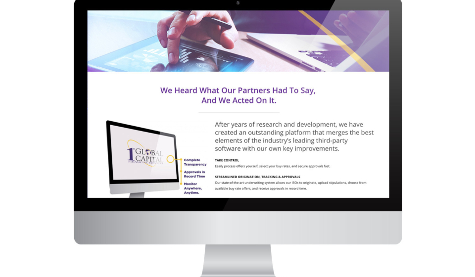 1stGlobal Website 5