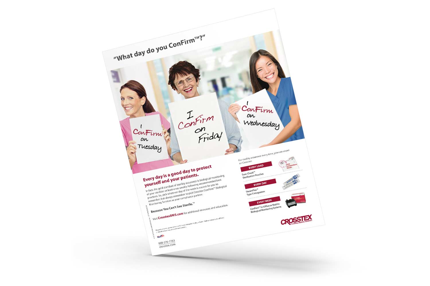 Crosstex Confirm PrintAd